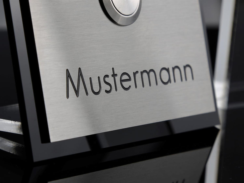 Edelstahl Klingel mit LED Klingeltaster