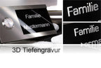Moderne Türklingel aus Edelstahl - schwarz