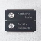 Moderne Türklingel für Mehrfamilienhäuser aus Edelstahl