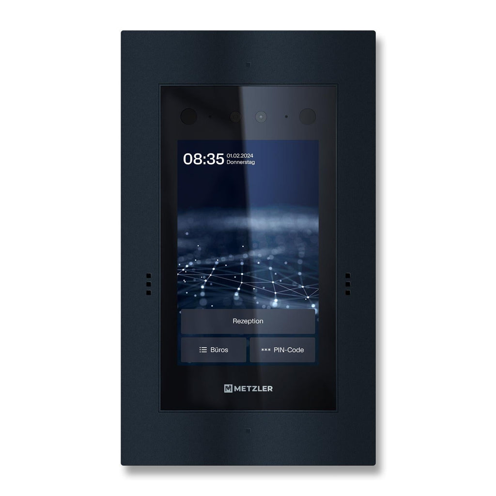 Metzler Türsprechanlage mit Kamera | Gesichtserkennung | Touch-Display | Live-HD-Video | Ein- und Mehrfamilien | SDM10X