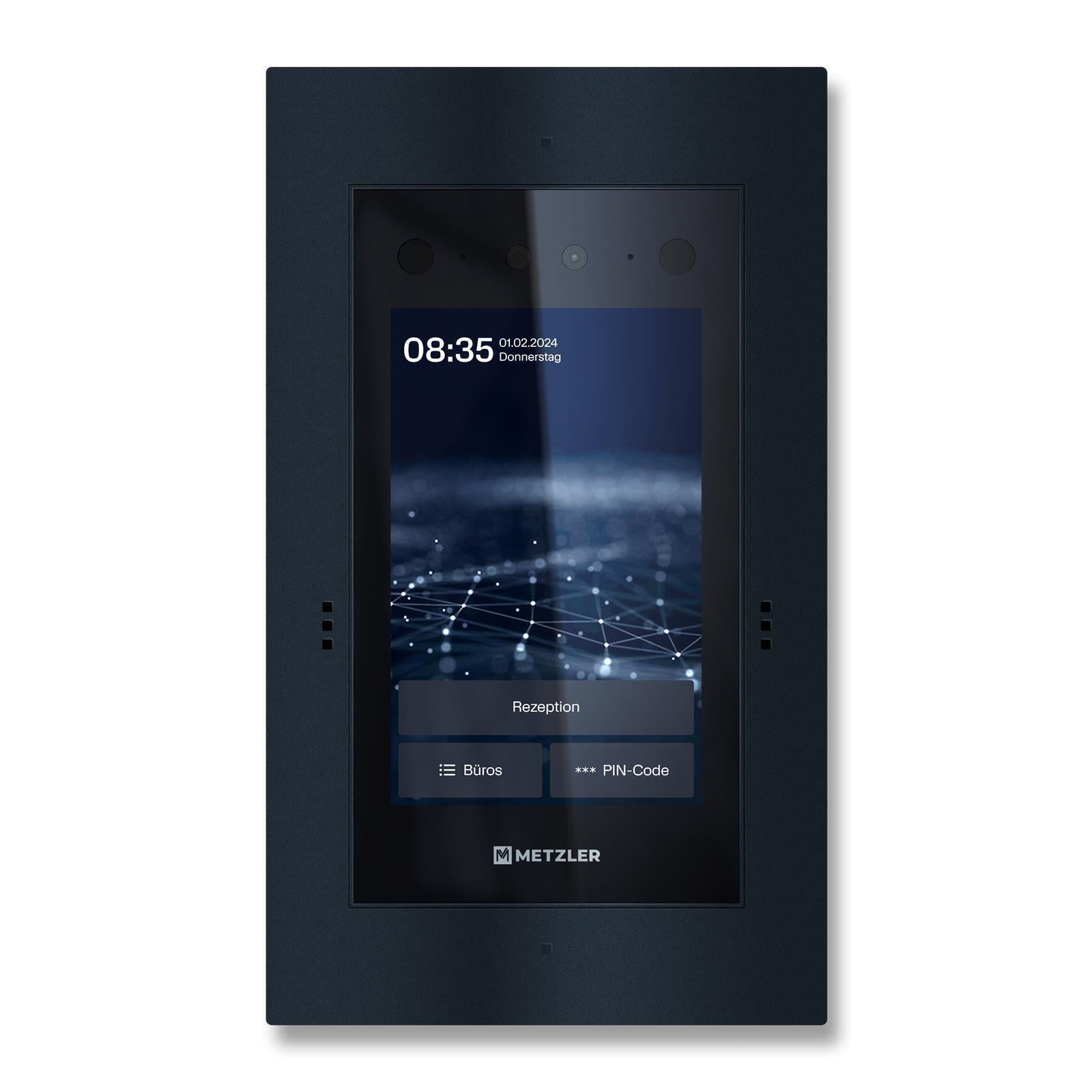 Metzler Türsprechanlage mit Kamera | Gesichtserkennung | Touch-Display | Live-HD-Video | Ein- und Mehrfamilien | SDM10X