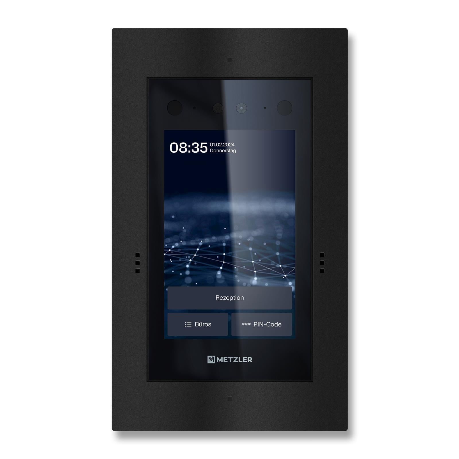 Metzler Türsprechanlage mit Kamera | Gesichtserkennung | Touch-Display | Live-HD-Video | Ein- und Mehrfamilien | SDM10X