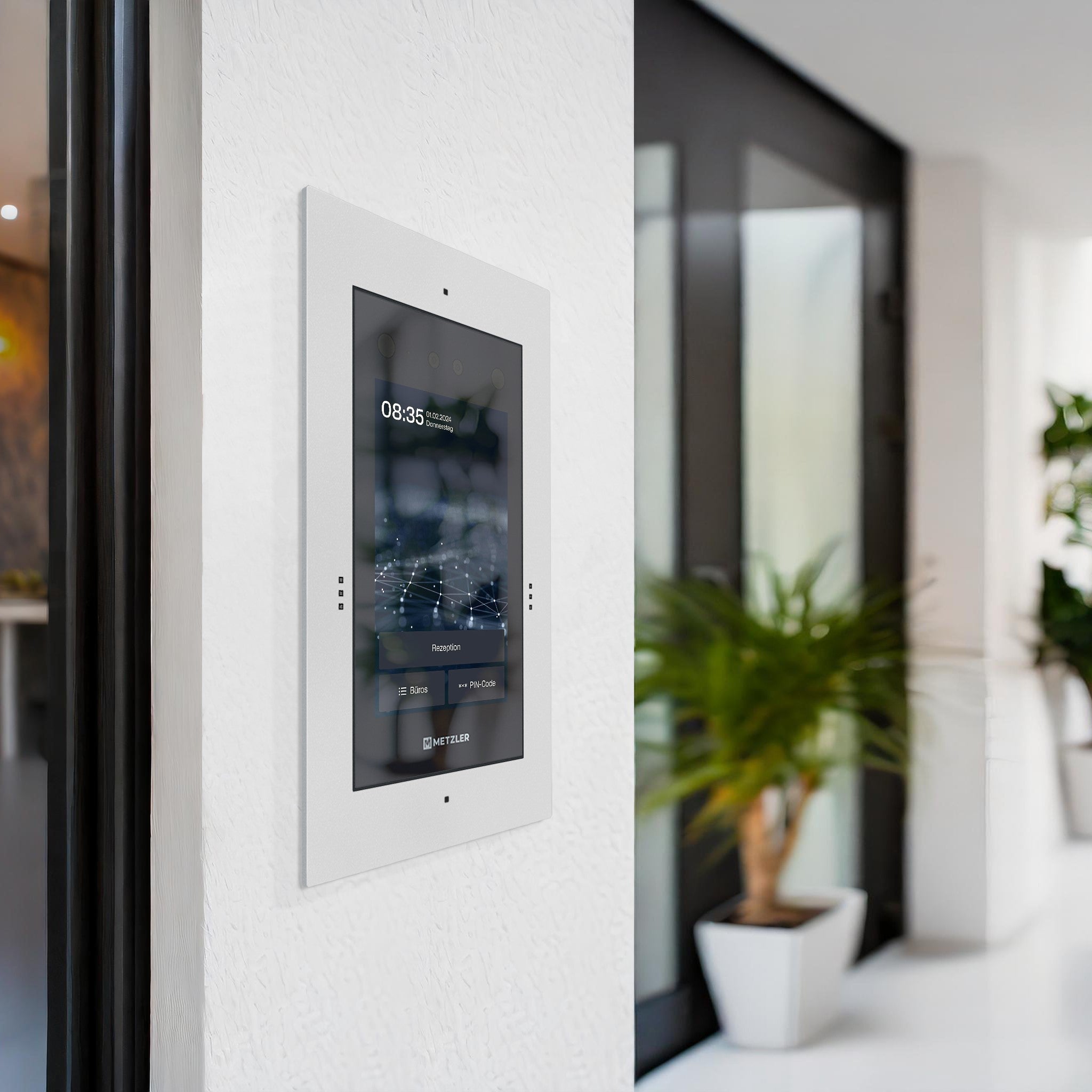 Metzler Türsprechanlage mit Kamera | Gesichtserkennung | Touch-Display | Live-HD-Video | Ein- und Mehrfamilien | SDM10X