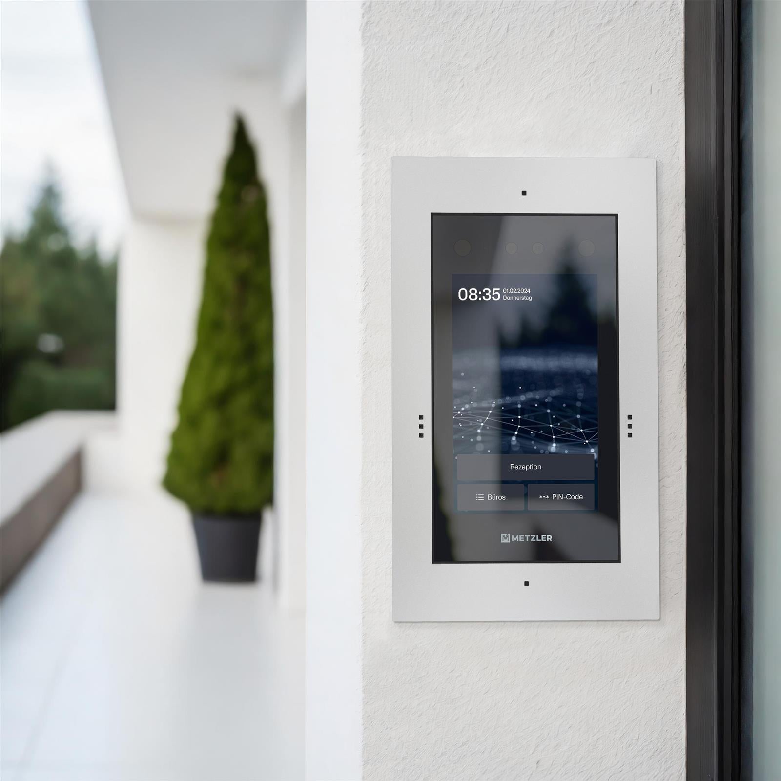 Metzler Türsprechanlage mit Kamera | Gesichtserkennung | Touch-Display | Live-HD-Video | Ein- und Mehrfamilien | SDM10X