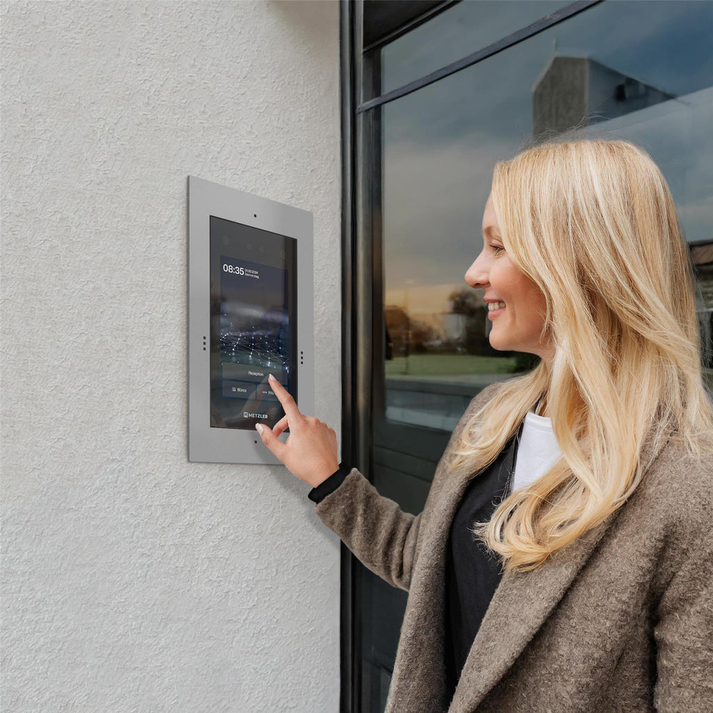 Metzler Türsprechanlage mit Kamera | Gesichtserkennung | Touch-Display | Live-HD-Video | Ein- und Mehrfamilien | SDM10X