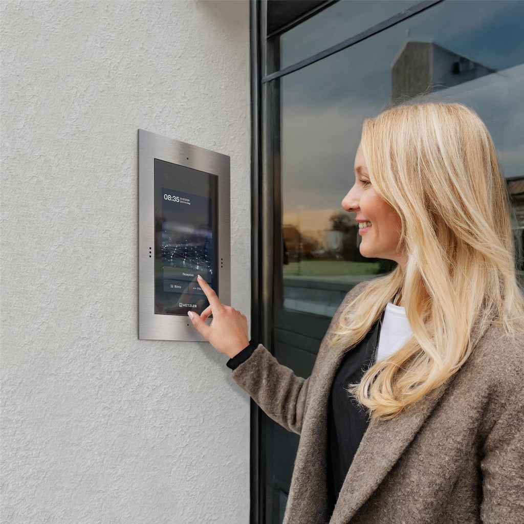 Metzler Türsprechanlage mit Kamera | Gesichtserkennung | Touch-Display | Live-HD-Video | Ein- und Mehrfamilien | SDM10X