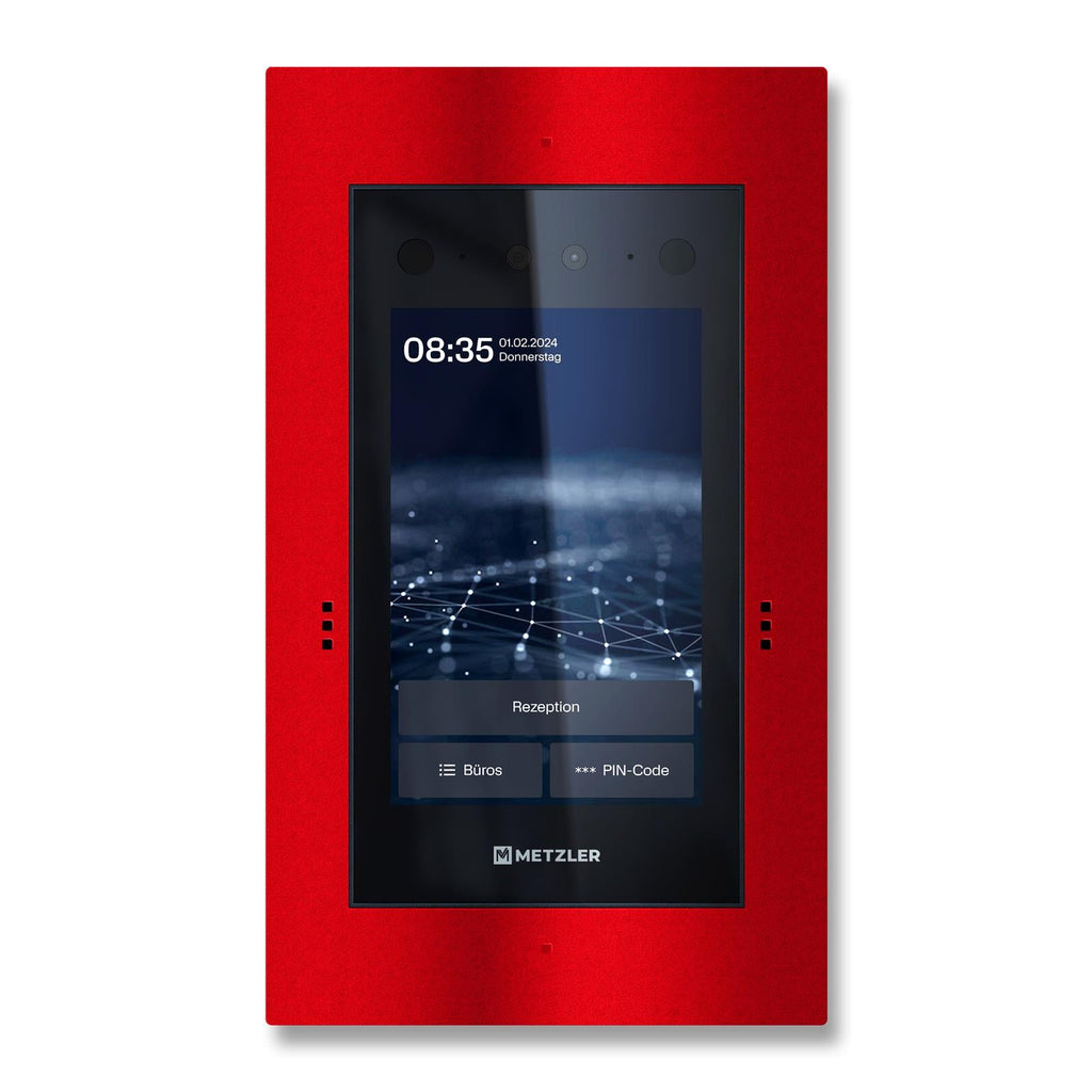 Metzler Türsprechanlage mit Kamera | Gesichtserkennung | Touch-Display | Live-HD-Video | Ein- und Mehrfamilien | SDM10X