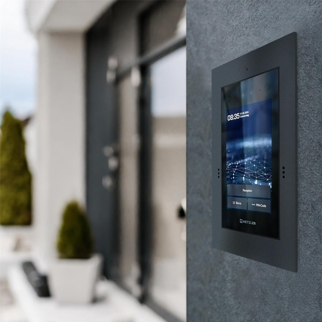 Metzler Türsprechanlage mit Kamera | Gesichtserkennung | Touch-Display | Live-HD-Video | Ein- und Mehrfamilien | SDM10X