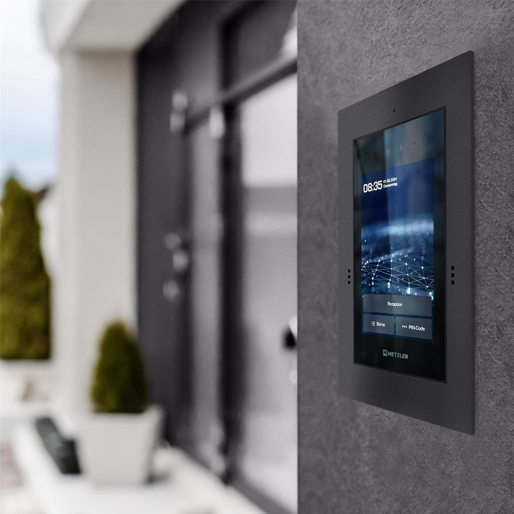 Metzler Türsprechanlage mit Kamera | Gesichtserkennung | Touch-Display | Live-HD-Video | Ein- und Mehrfamilien | SDM10X