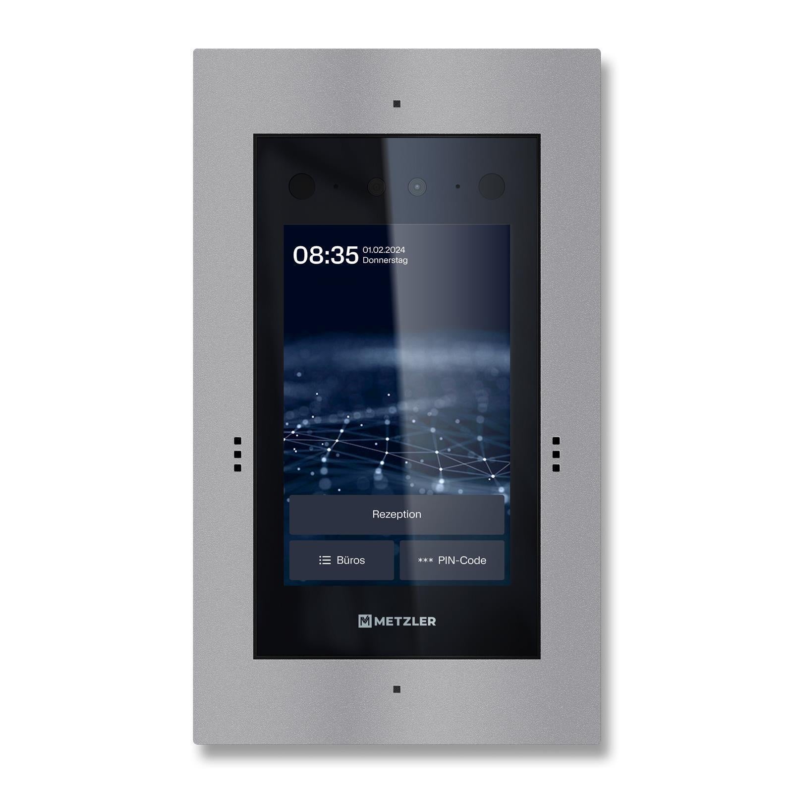 Metzler Türsprechanlage mit Kamera | Gesichtserkennung | Touch-Display | Live-HD-Video | Ein- und Mehrfamilien | SDM10X