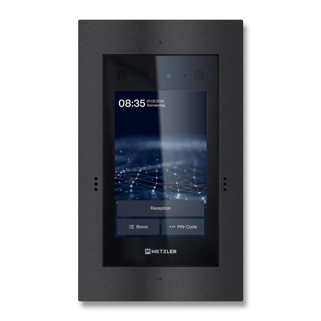 Metzler Türsprechanlage mit Kamera | Gesichtserkennung | Touch-Display | Live-HD-Video | Ein- und Mehrfamilien | SDM10X