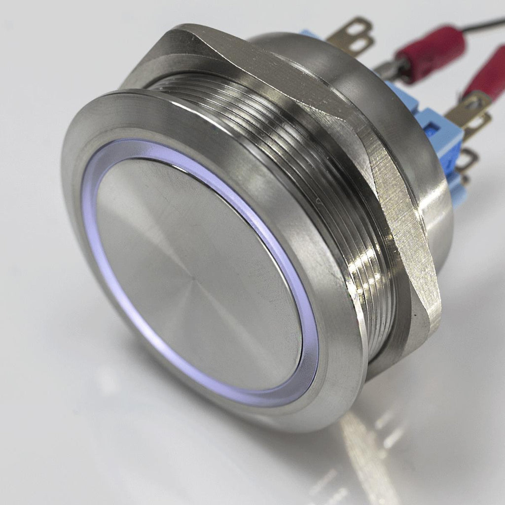 LED-Türklingel in Anthrazit Gravur auf Drucktaster
