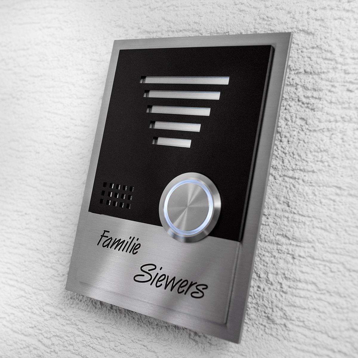 Design Türklingel Edelstahl LED Türklingel