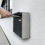 Metzler Briefkasten in Anthrazit | BK212 mit austauschbarem Namensschild