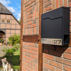 Metzler Briefkasten mit Edelstahl-Namensschild | Enno