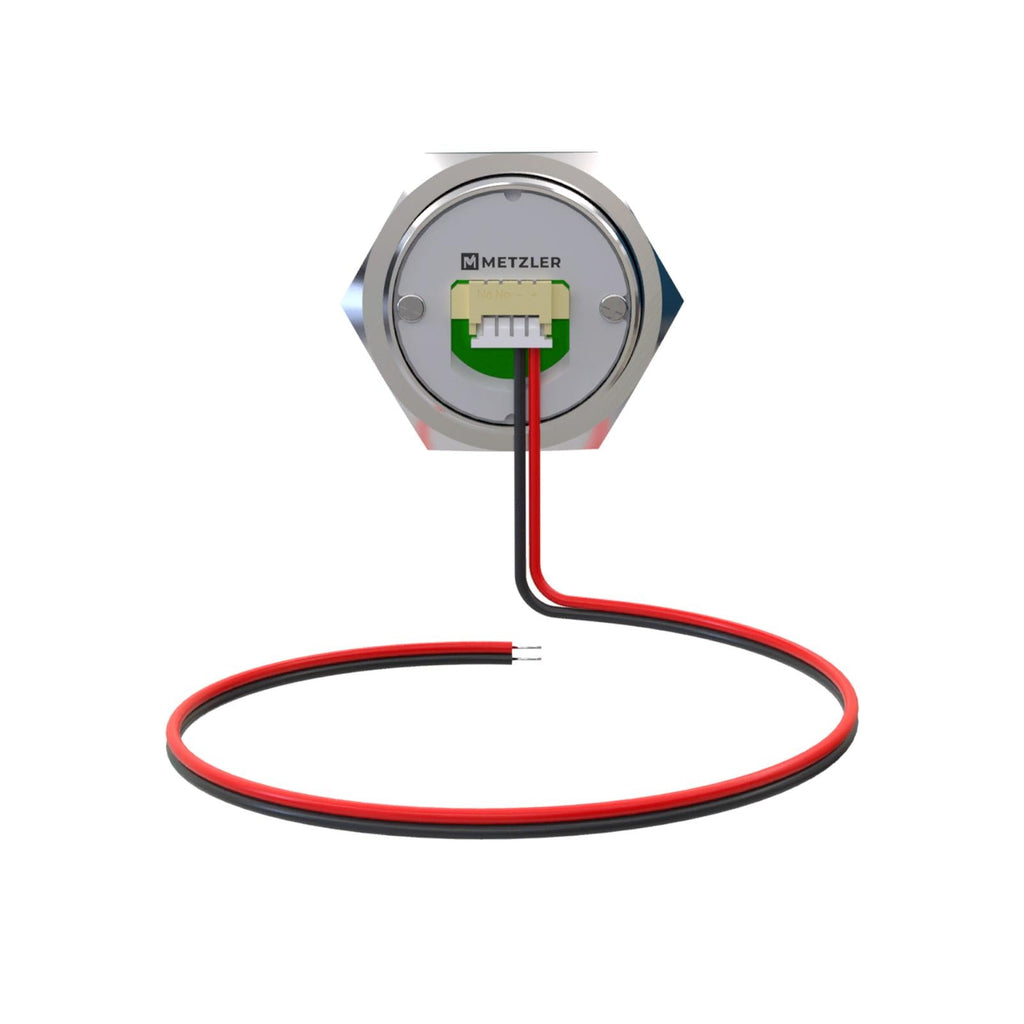 Metzler - Drucktaster 22mm - IP67 IK10 - Edelstahl - Flach -  Kabelanschluss