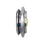 Metzler - Drucktaster 25mm - LED Ringbeleuchtung Weiß - IP67 IK10 - Edelstahl - Flach -  Kabelanschluss