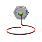Metzler - Drucktaster 25mm - IP67 IK10 - Edelstahl - Flach -  Kabelanschluss