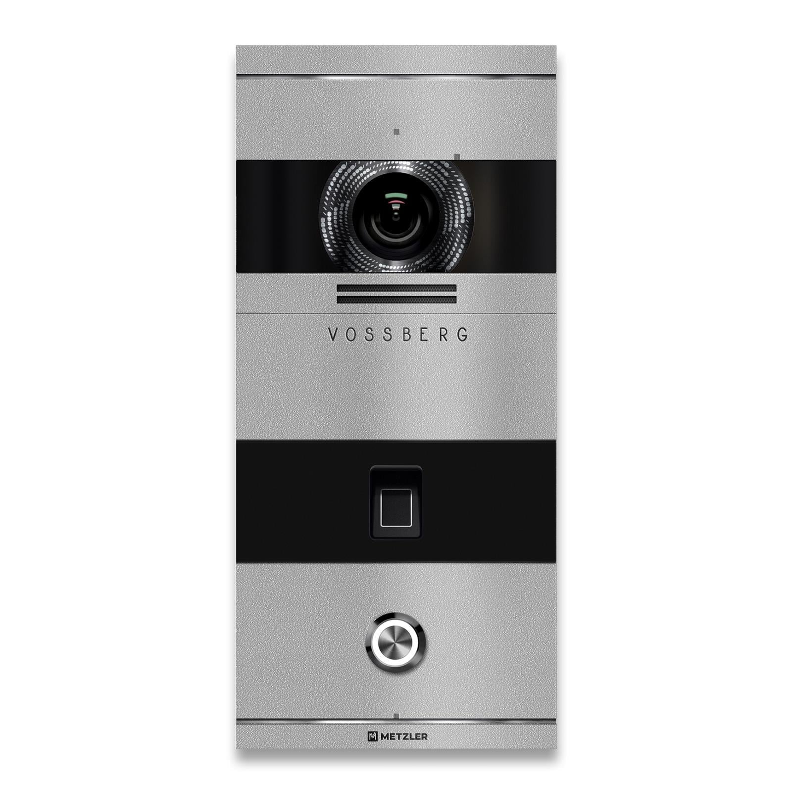 Metzler VDM10 2.0 Video-Türsprechanlage | mit Fingerprint | 1 Klingeltaster | Niko