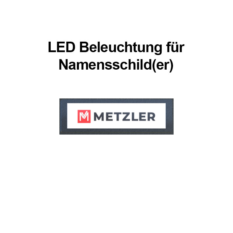 LED-Modul für Namensschild mit Papiereinleger