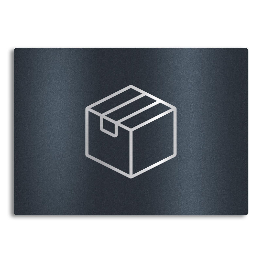 Metzler Edelstahlschild mit Paketsymbol für Paketboxen