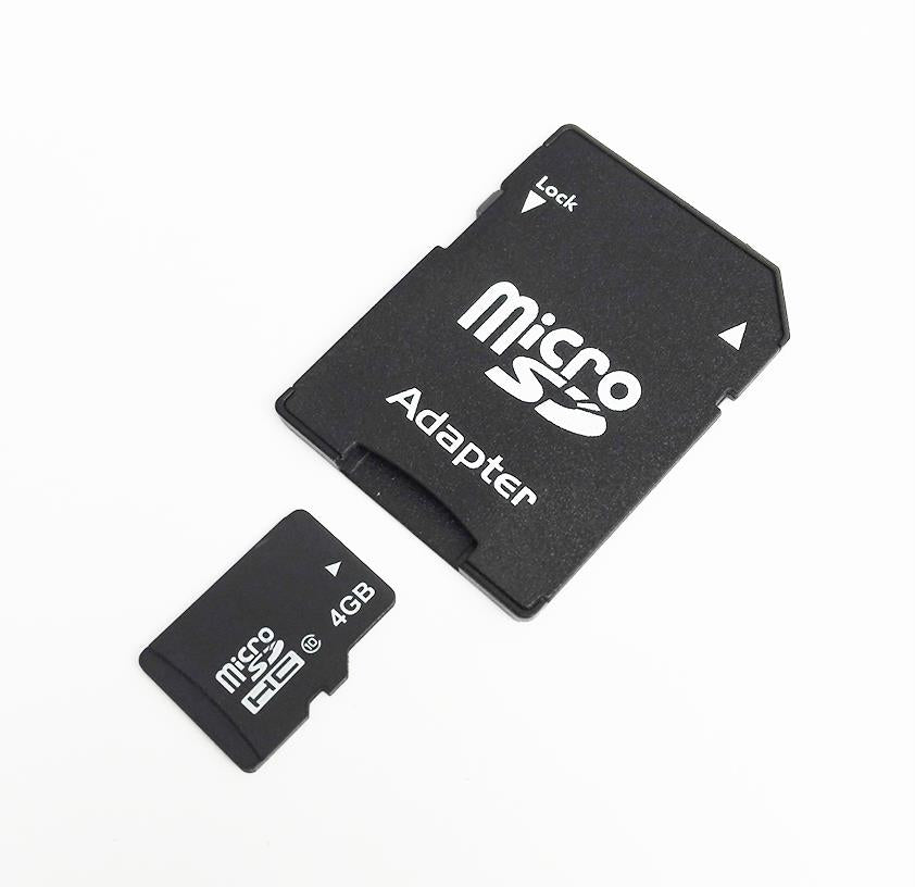 micro SD Karte mit Adapter 4GB