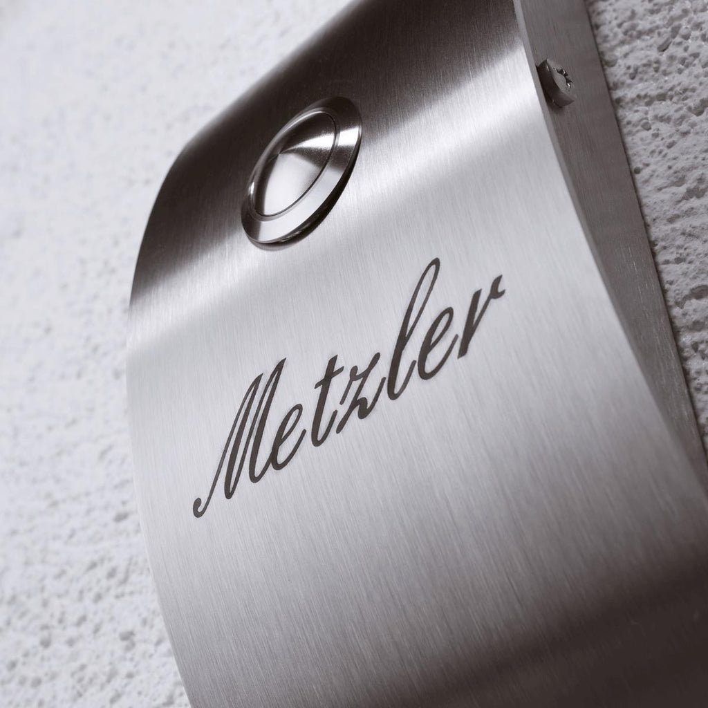 Funkklingel aus Edelstahl Anthrazit 200 Meter
