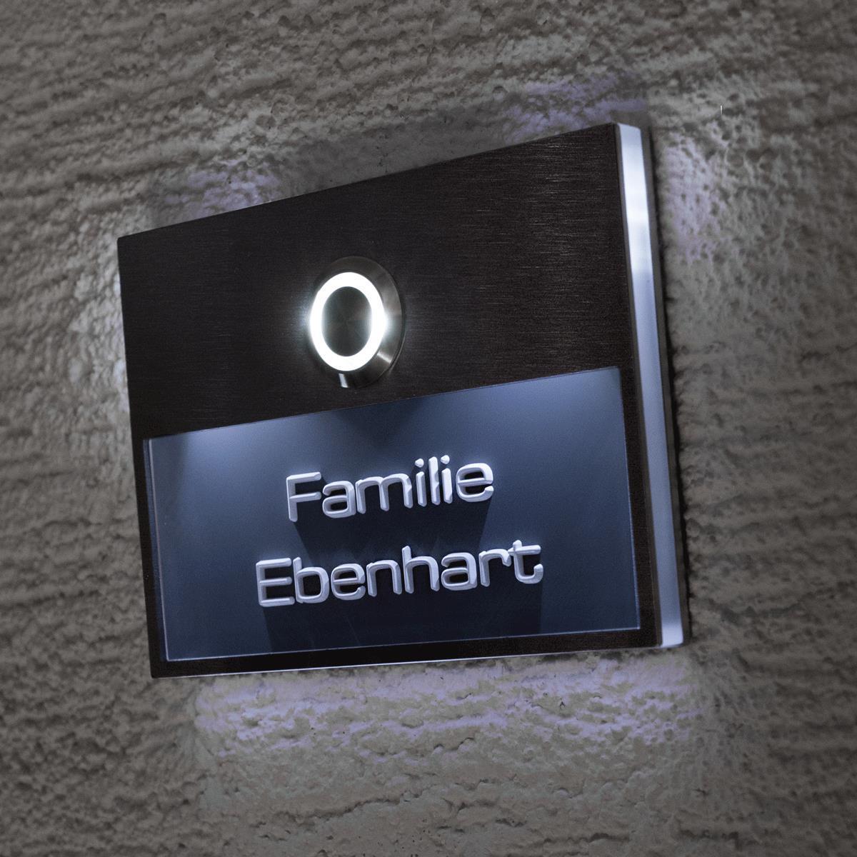 Metzler Türklingel mit LED 3D-Namensschild | Otto