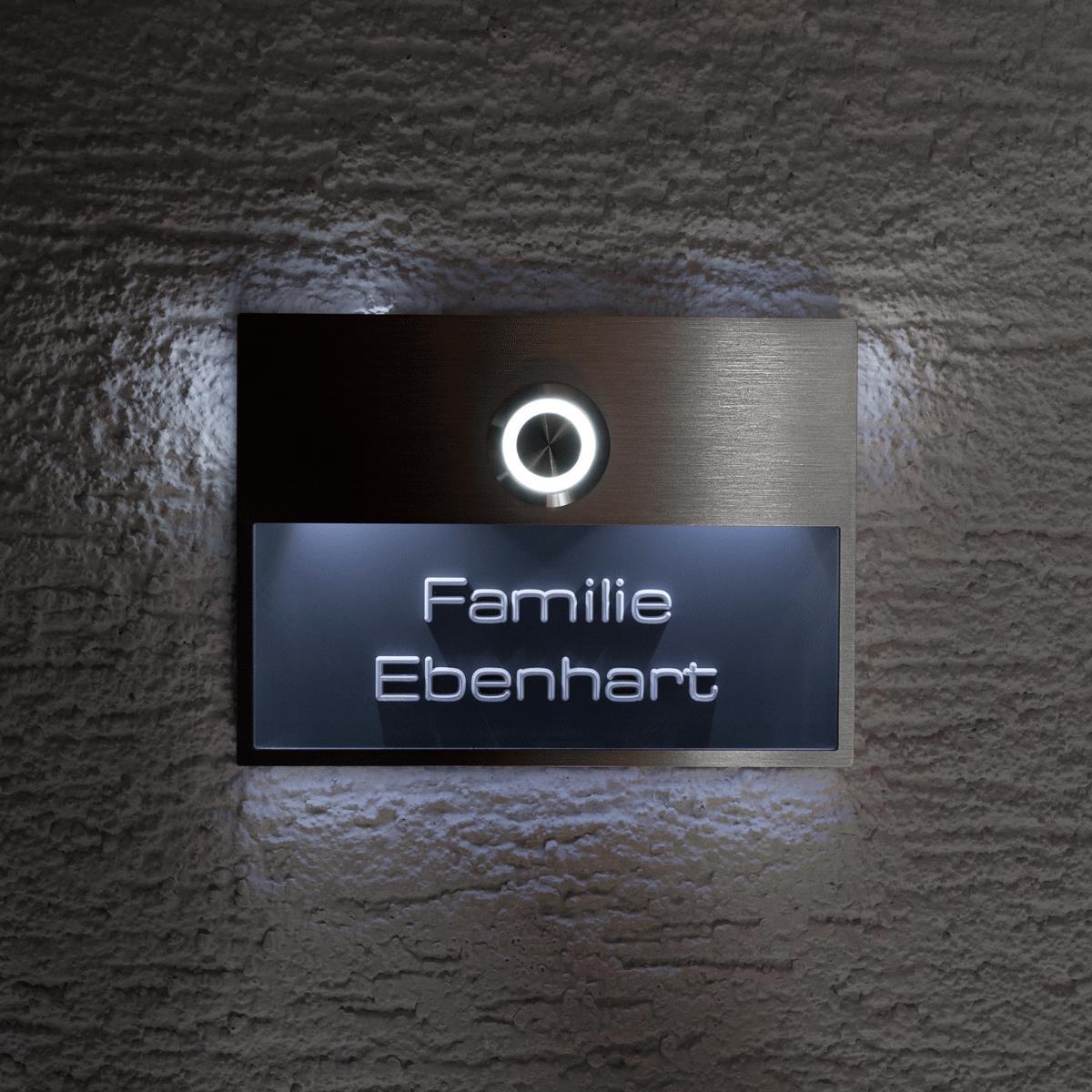 Metzler Türklingel mit LED 3D-Namensschild | Otto