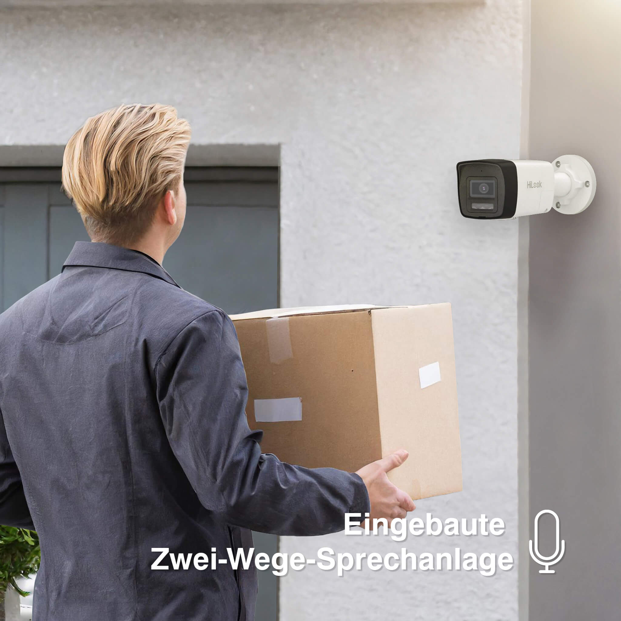 HiLook by HIKVISION 4K Überwachungskamera-Set | 4* 4K Bullet Kamera | Smart Hybrid Light | NVR 8-CH | 2 TB HDD | Smartphone App