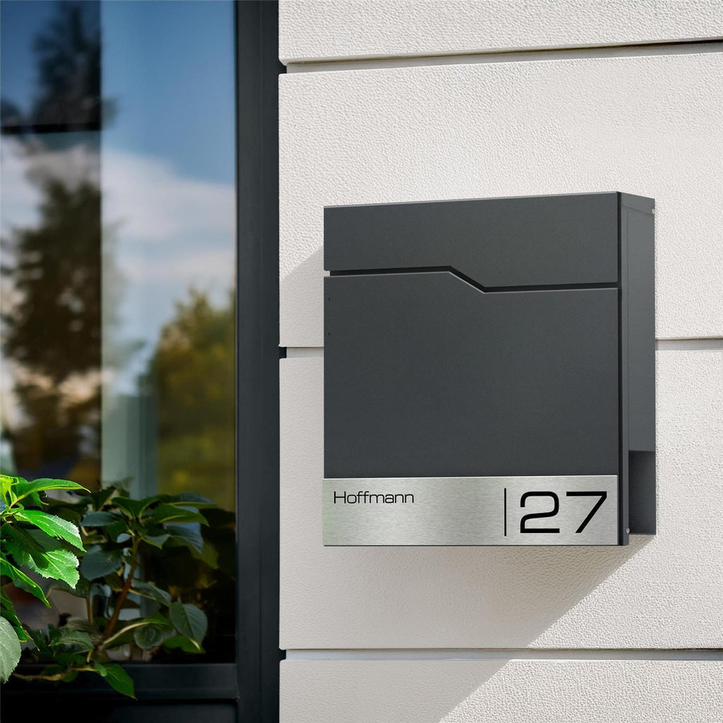 Metzler Briefkasten mit Edelstahl-Namensschild | Enno