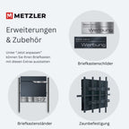Metzler Briefkasten aus hochwertigem Stahl | Siebert