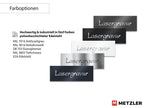 Metzler Namensschild Briefkastenschild aus Edelstahl | 8,5 x 3 cm