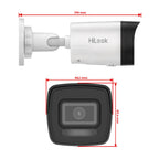 HiLook by HIKVISION 4K Überwachungskamera-Set | 4* 4K Bullet Kamera | Smart Hybrid Light | NVR 8-CH | 2 TB HDD | Smartphone App