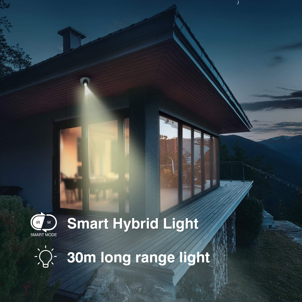 HiLook by HIKVISION 4K Überwachungskamera-Set | 4* 4K Turret Kamera | Smart Hybrid Light | NVR 8-CH | 2 TB HDD | Smartphone App