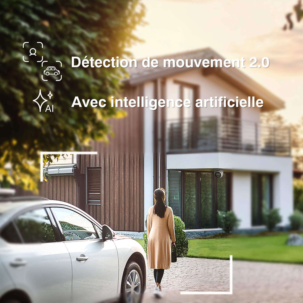 HiLook by HIKVISION 4K Überwachungskamera-Set | 4* 4K Turret Kamera | Smart Hybrid Light | NVR 8-CH | 2 TB HDD | Smartphone App