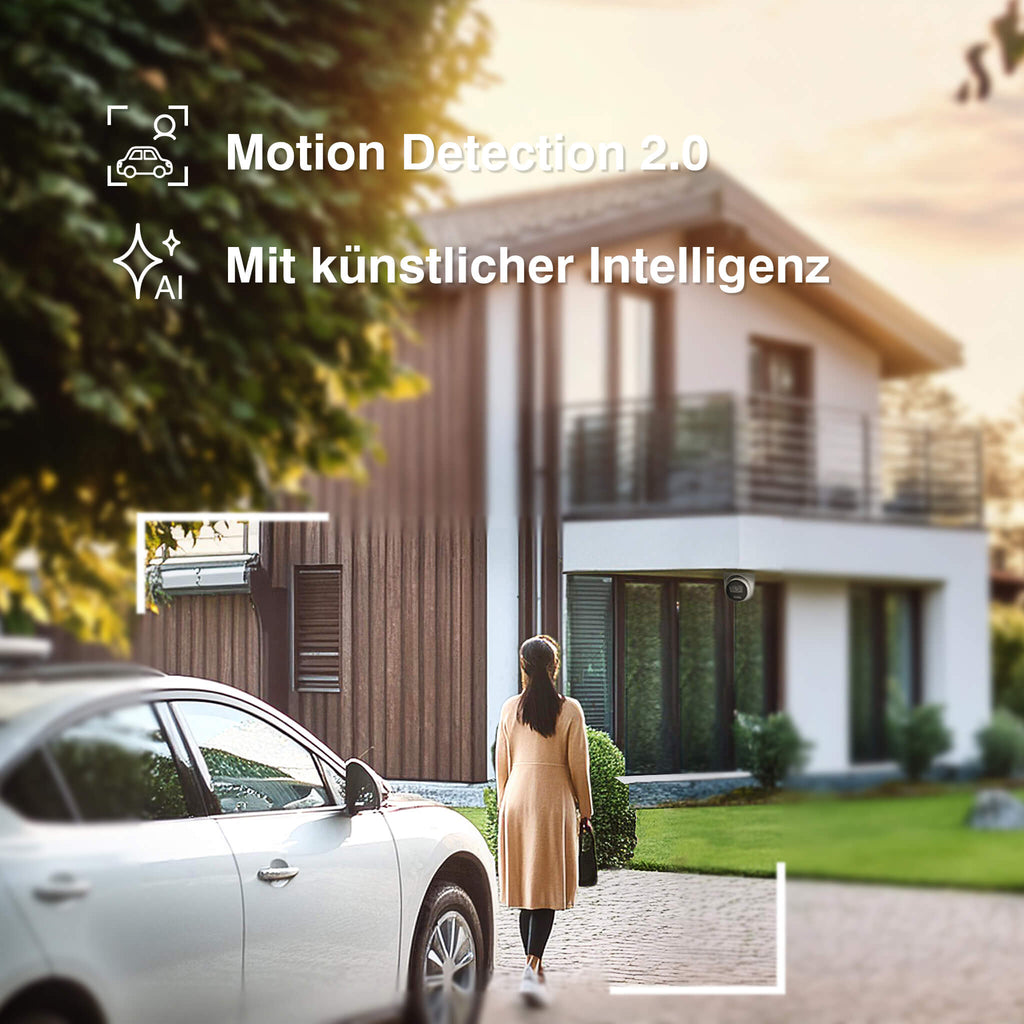 HiLook by HIKVISION 4K Überwachungskamera-Set | 4* 4K Turret Kamera | Smart Hybrid Light | NVR 8-CH | 2 TB HDD | Smartphone App
