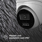 HiLook by HIKVISION 4K Überwachungskamera-Set | 4* 4K Turret Kamera | Smart Hybrid Light | NVR 8-CH | 2 TB HDD | Smartphone App