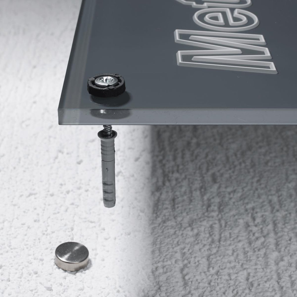Firmenschild 3D beschriftet