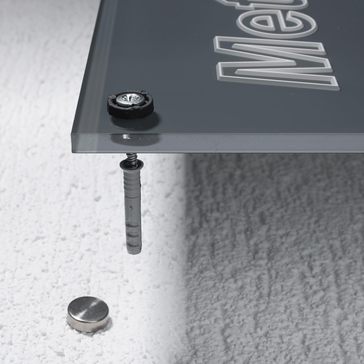 Firmenschild 3D beschriftet