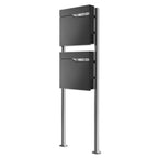 Metzler Standbriefkasten | 2er vertikal | personalisiert mit Gravur