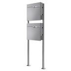 Metzler Standbriefkasten | 2er vertikal | personalisiert mit Gravur