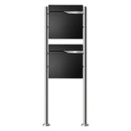 Metzler Standbriefkasten | 2er vertikal | personalisiert mit Gravur