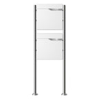 Metzler Standbriefkasten | 2er vertikal | personalisiert mit Gravur