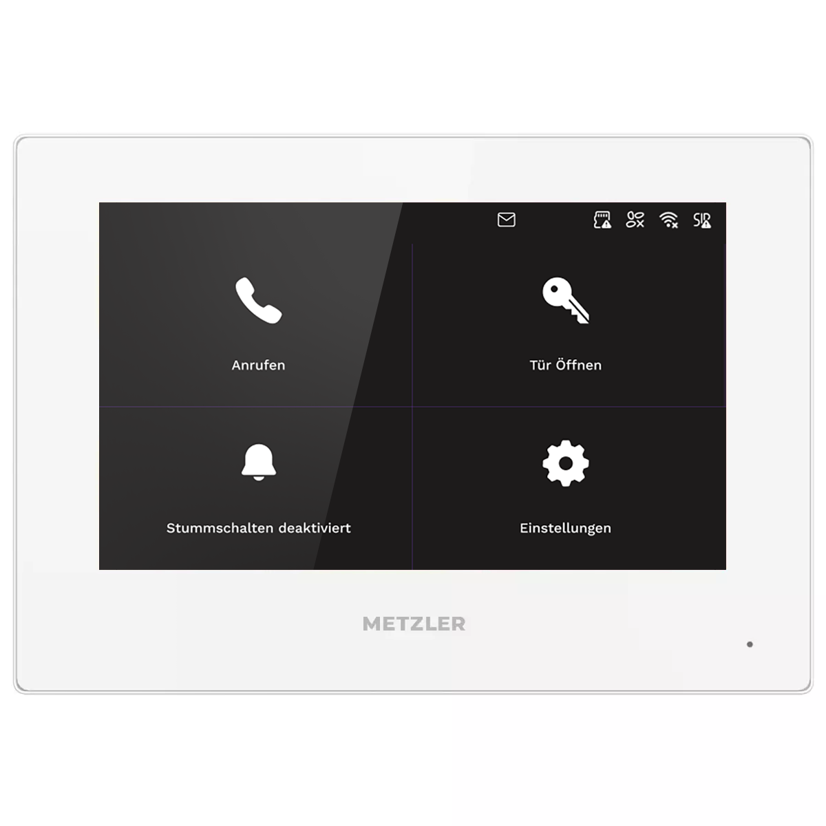 Metzler ADM10 Innenstation Home, 7 Zoll Touchscreen, weiß