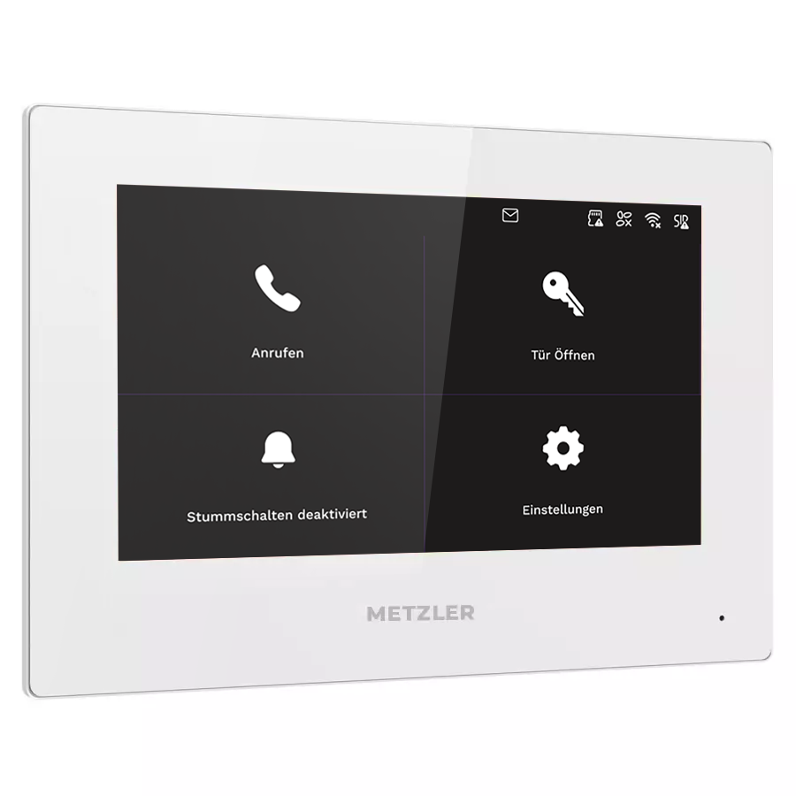 Metzler ADM10 Innenstation Home, 7 Zoll Touchscreen, weiß