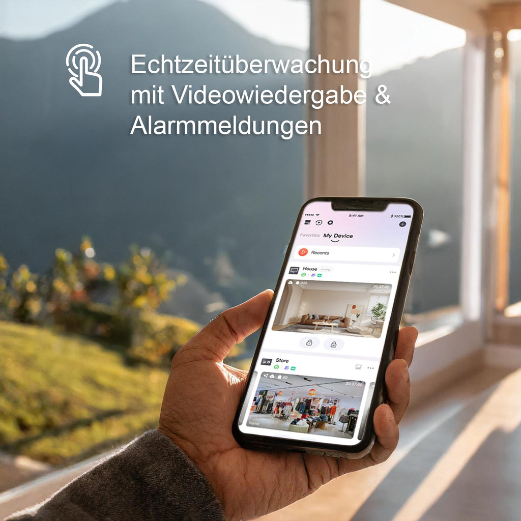 HiLook by HIKVISION 4K Überwachungskamera-Set | 4* 4K Bullet Kamera | Smart Hybrid Light | NVR 8-CH | 2 TB HDD | Smartphone App