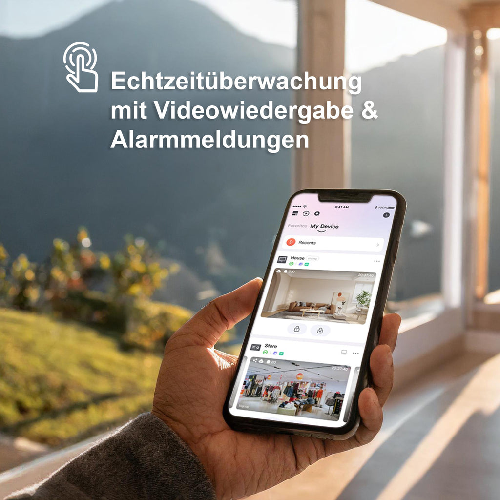 HiLook by HIKVISION 4K Überwachungskamera-Set | 4* 4K Bullet Kamera | Smart Hybrid Light | NVR 8-CH | 2 TB HDD | Smartphone App