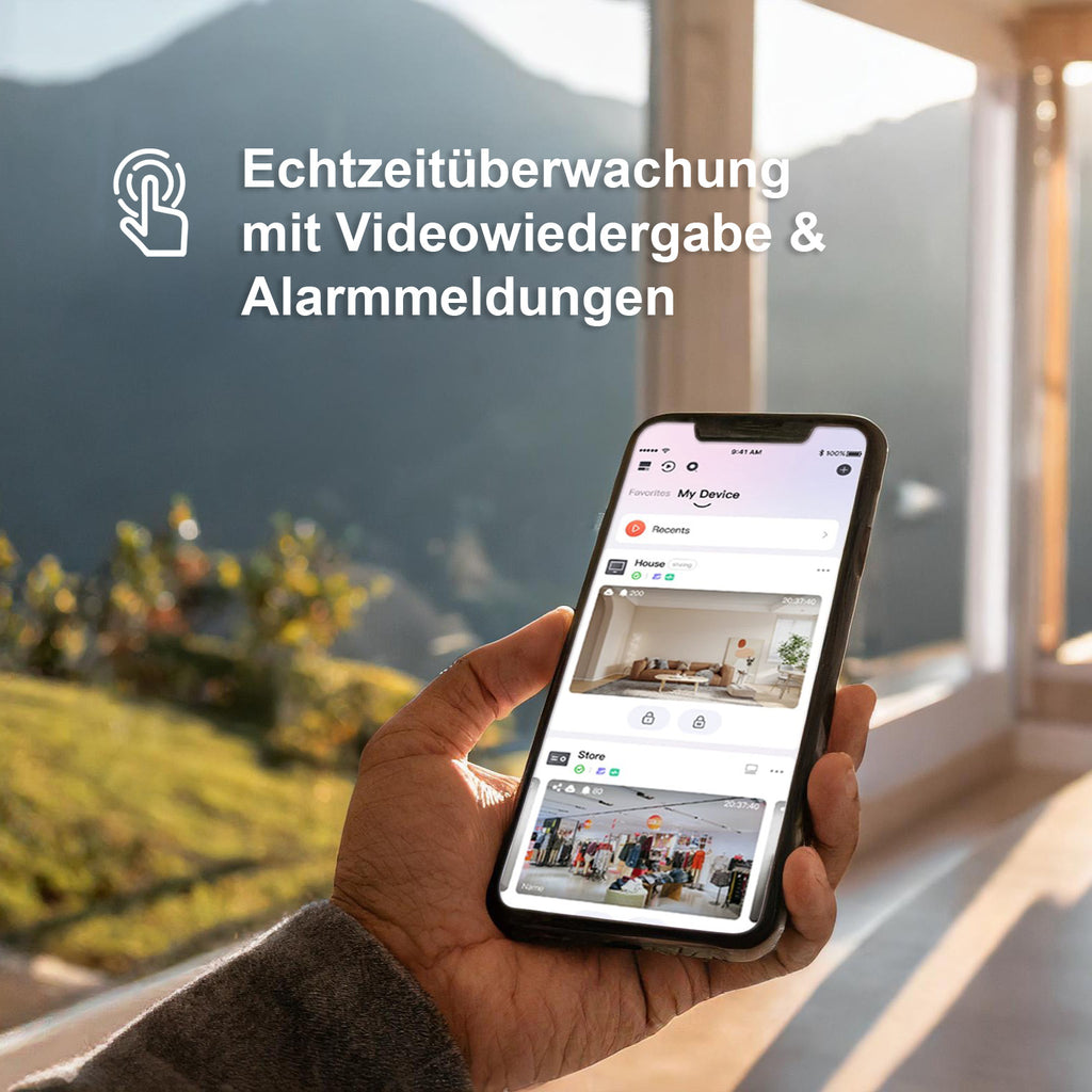 HiLook by HIKVISION 4K Überwachungskamera-Set | 4* 4K Bullet Kamera | Smart Hybrid Light | NVR 8-CH | 2 TB HDD | Smartphone App