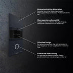 Metzler ADM10 Audio-Türsprechanlage | 1 Klingeltaster | RAL 7016 Anthrazit | Dominik